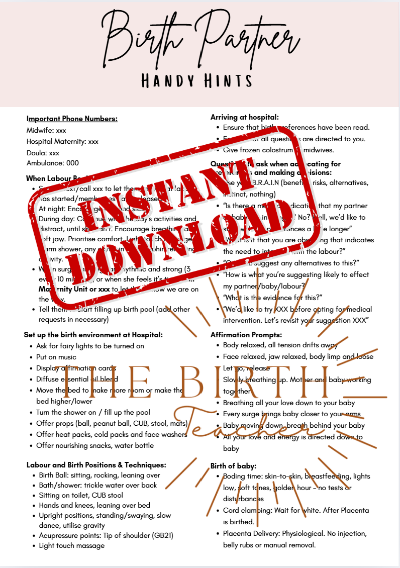 Sheet of paper titled &