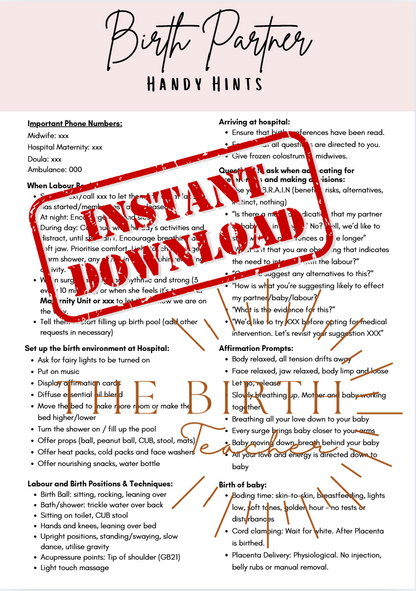 Sheet of paper titled &