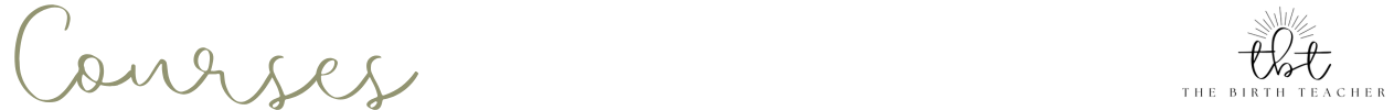 Text 'Courses' in a cursive font on a white background